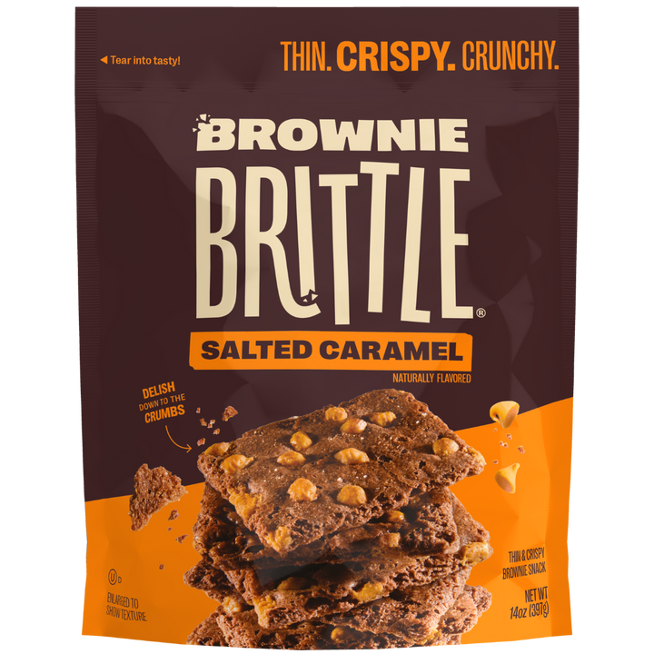 package of Salted Caramel Brownie Brittle