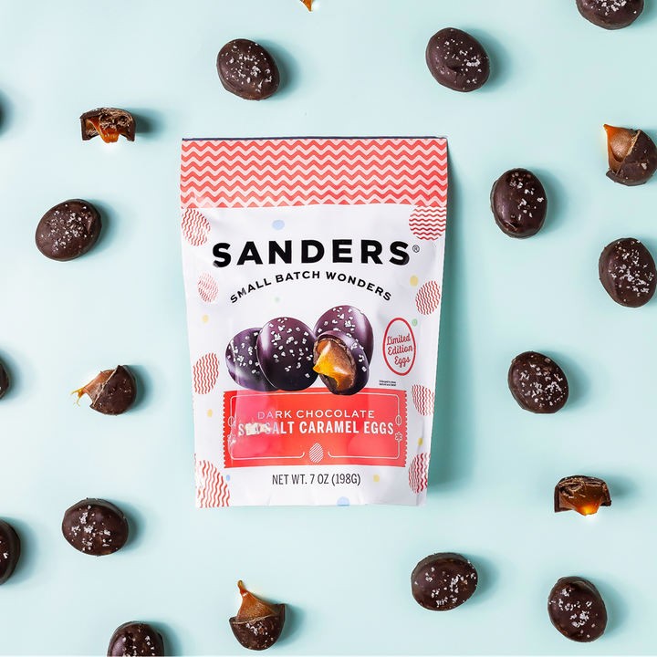 Dark Chocolate Sea Salt Caramel Egg Pouch