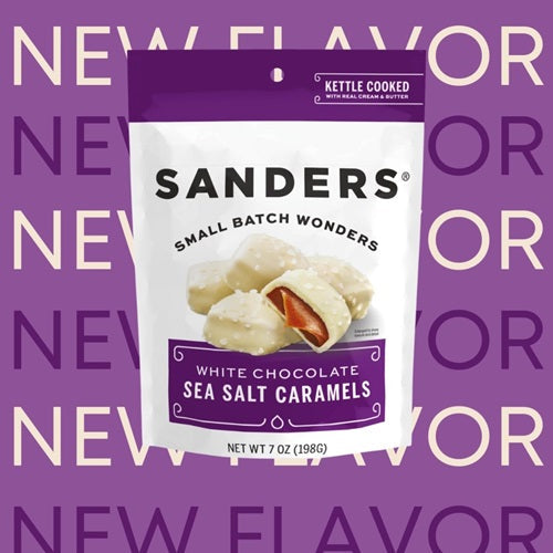 White Chocolate Sea Salt Caramels 7oz Pouch