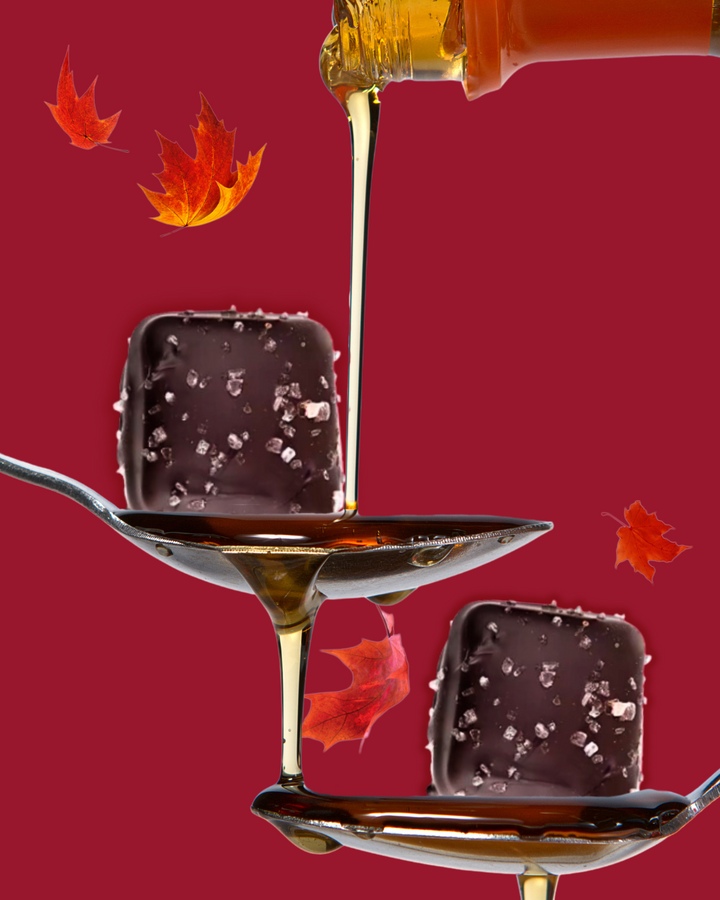 Dark Chocolate Maple Sea Salt Caramels 7oz.