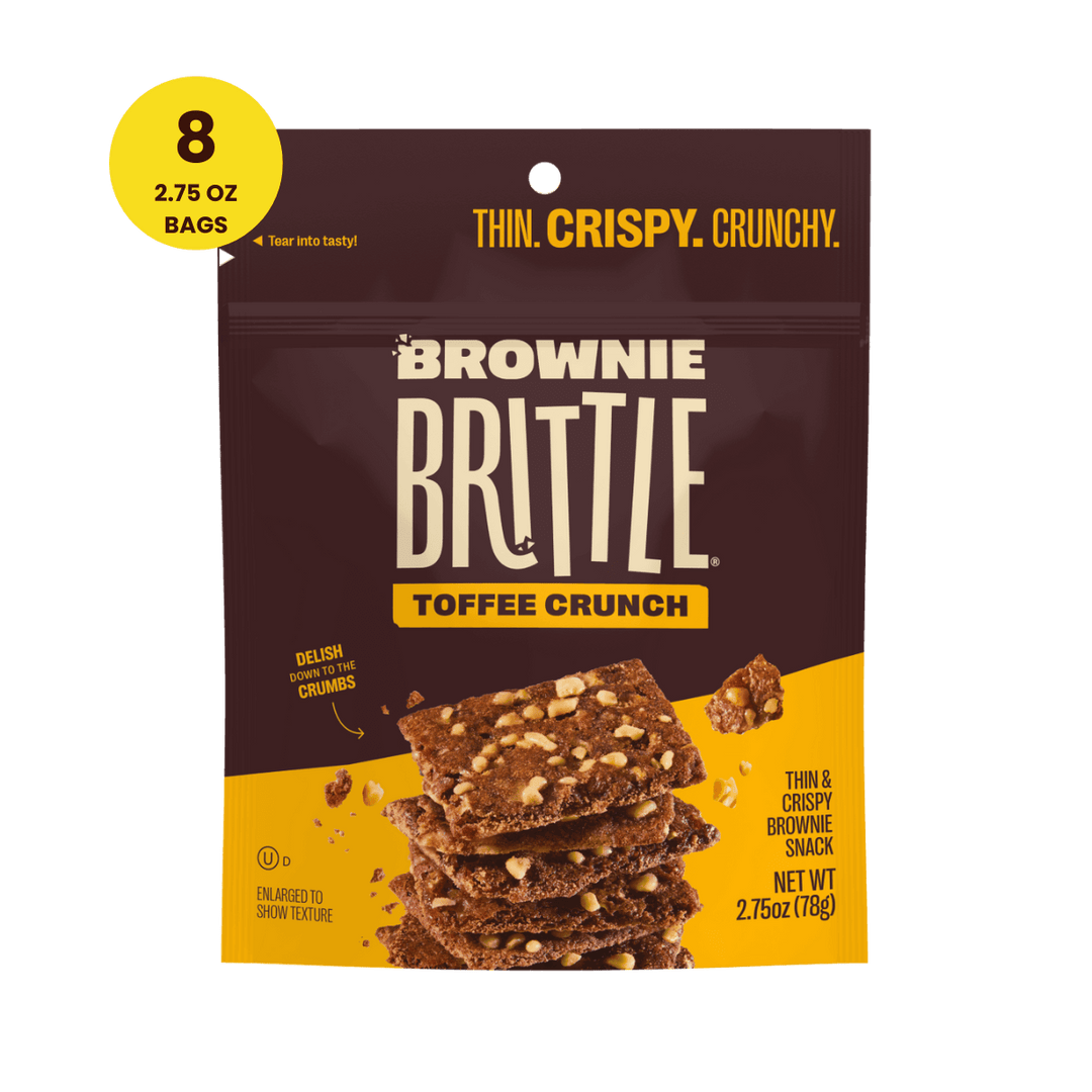package of the Toffee Crunch Brownie Brittle - 2.75oz bag