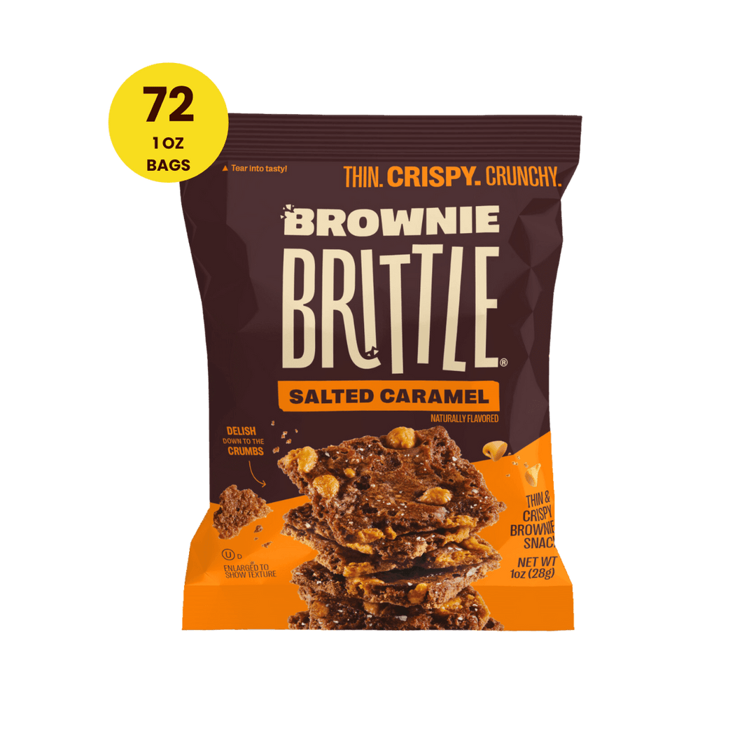 package of the Salted Caramel Brownie Brittle - 1oz bag