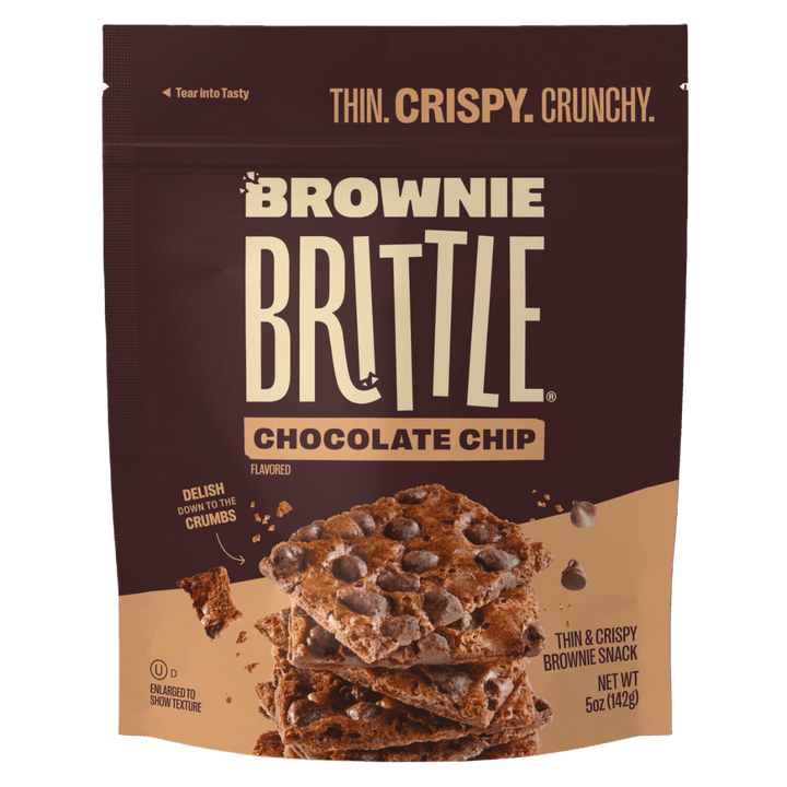package of Chocolate Chip Brownie Brittle - 5oz Pouch
