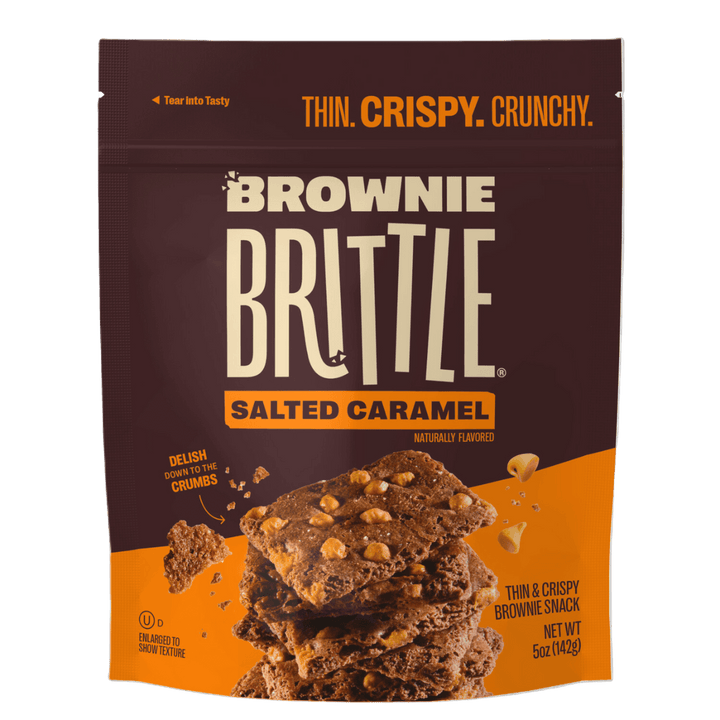 Salted Caramel Brownie Brittle - 5oz Pouch packaging