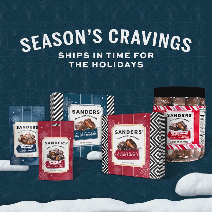 Dark Chocolate Sea Salt Caramel Holiday Gift Box