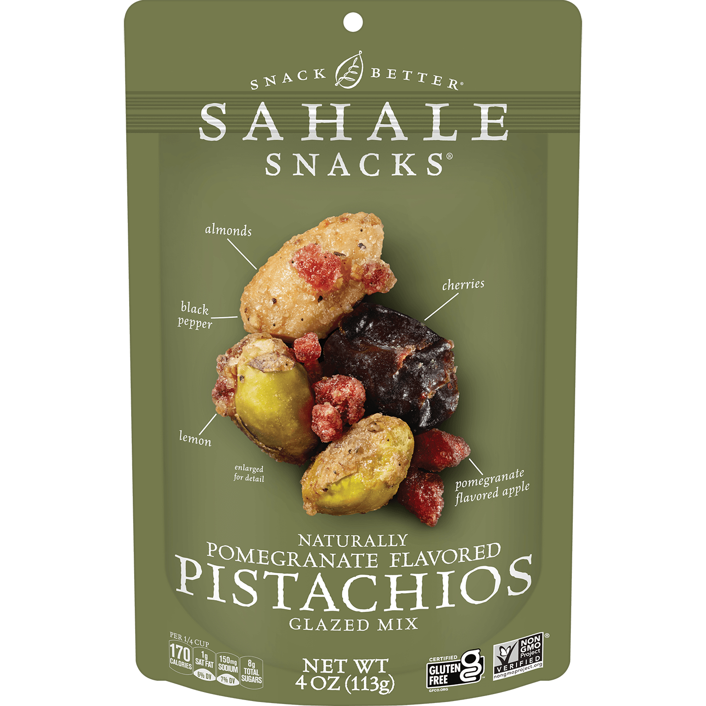 Pomegranate Pistachios Glazed Mix 4oz | Official Sahale Snacks