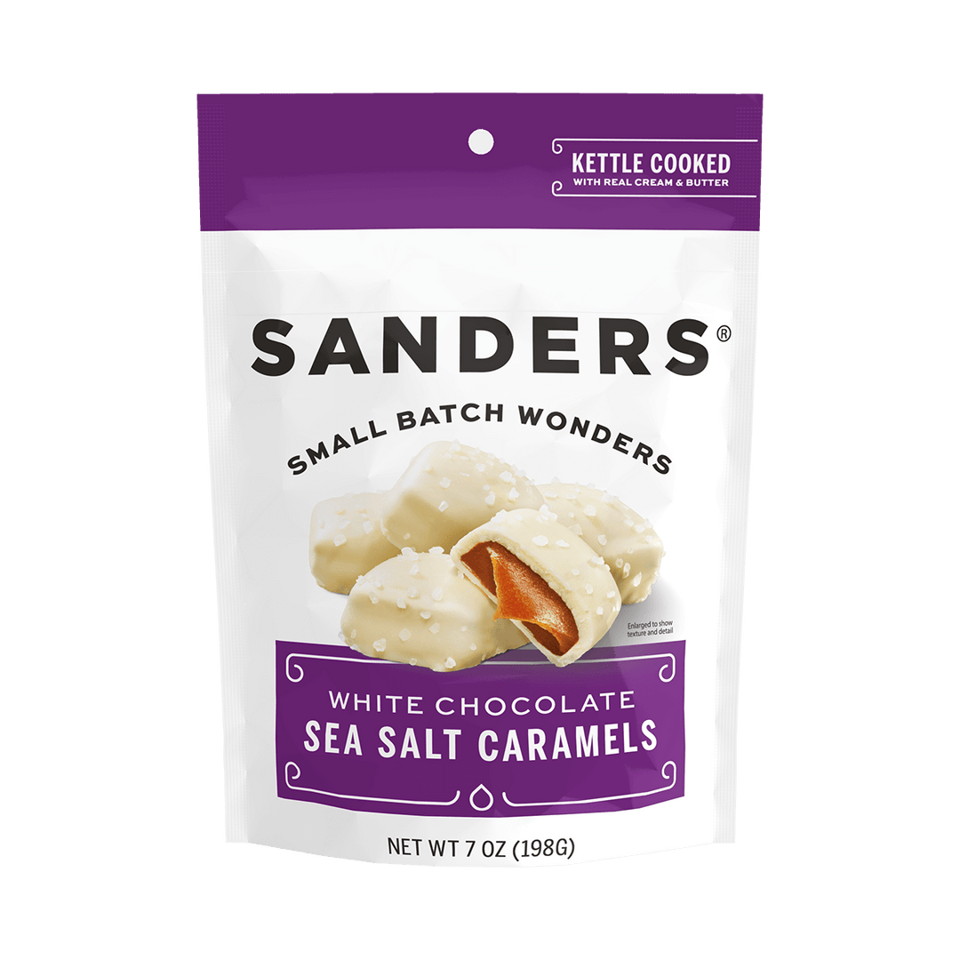White Chocolate Sea Salt Caramels 7oz Pouch