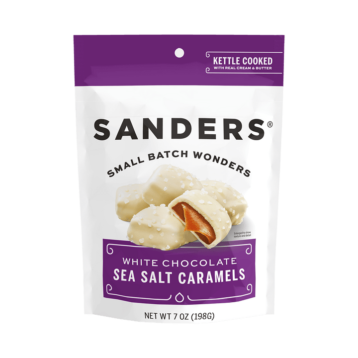 White Chocolate Sea Salt Caramels 7oz Pouch