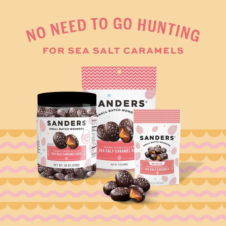 Dark Chocolate Sea Salt Caramel Egg Pouch