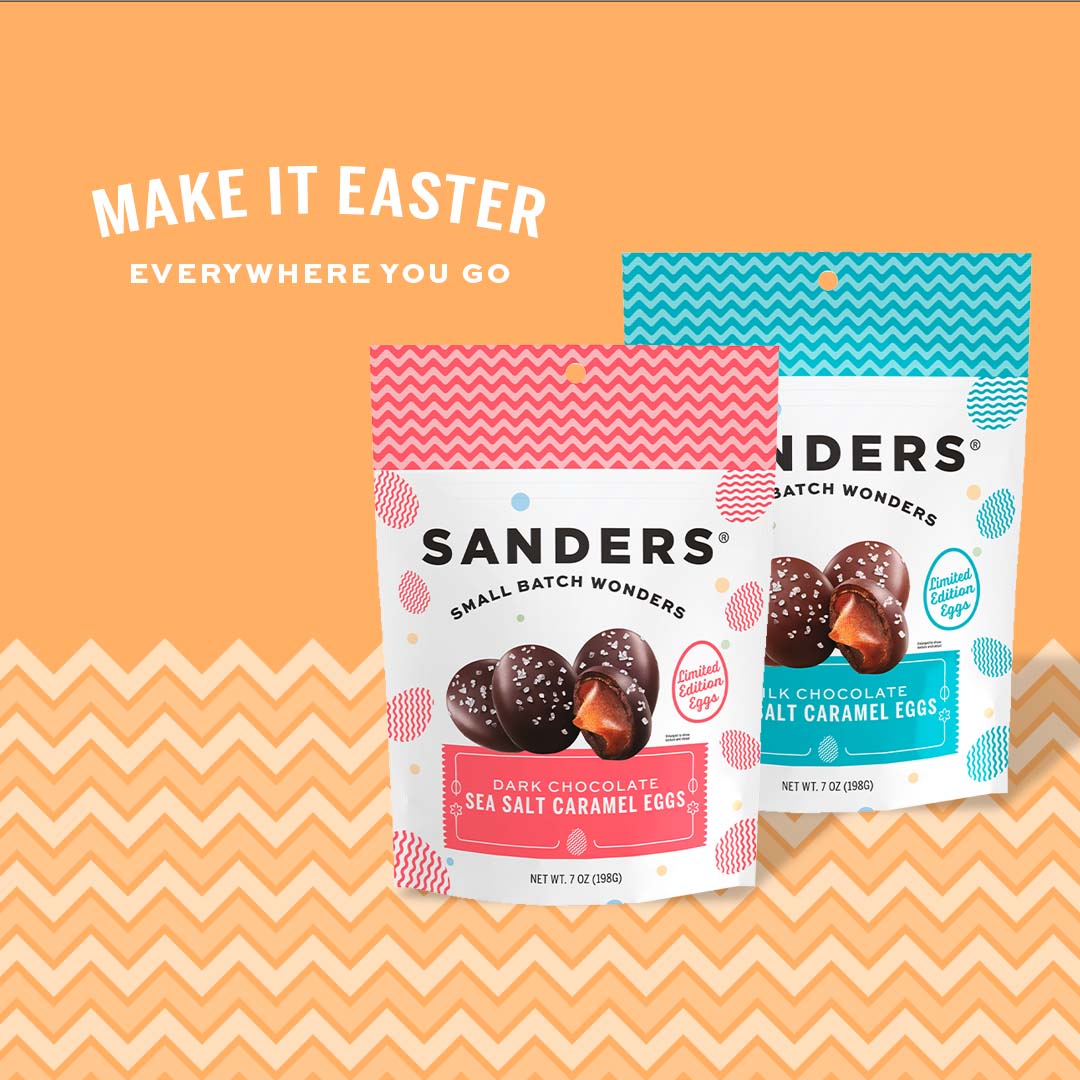 Dark Chocolate Sea Salt Caramel Egg Pouch