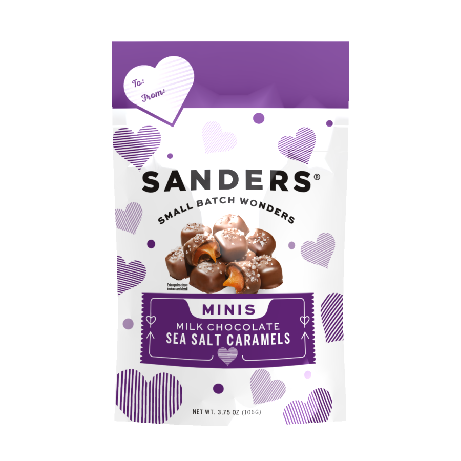 Milk Chocolate Sea Salt Caramel Valentine's Day Minis