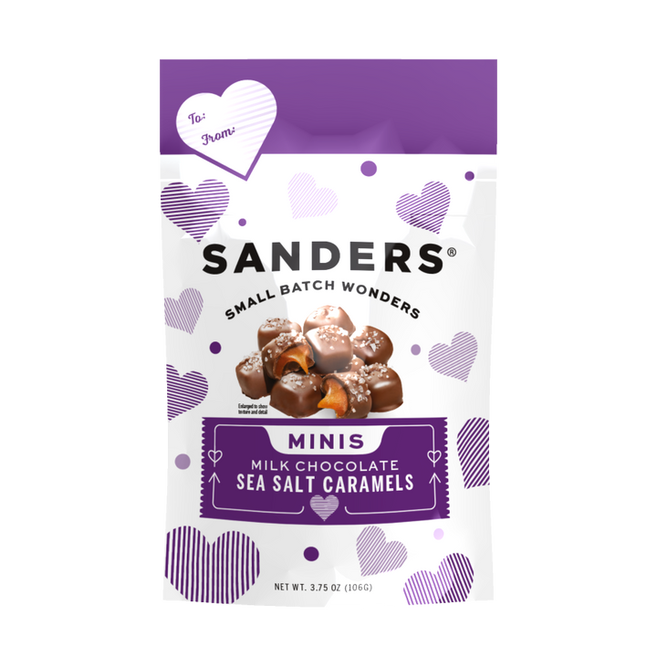 Milk Chocolate Sea Salt Caramel Valentine's Day Minis