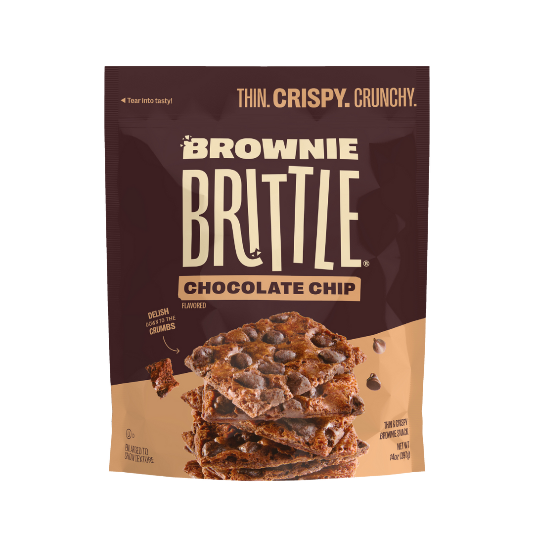 14oz package of chocolate chip brownie brittle