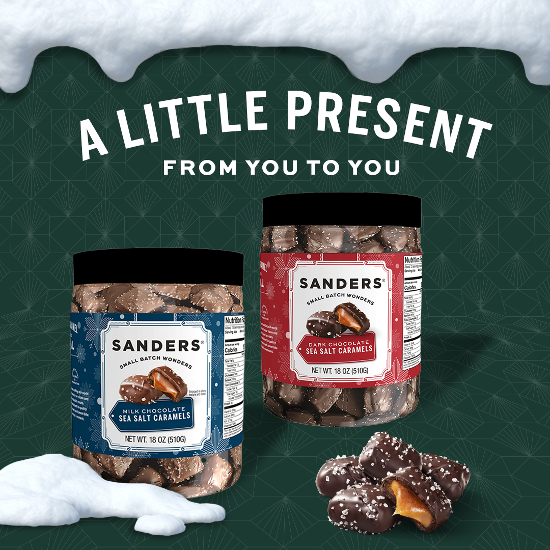 Dark Chocolate Sea Salt Caramel Holiday Tub