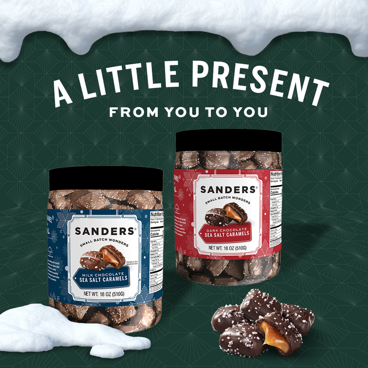 Dark Chocolate Sea Salt Caramel Holiday Tub