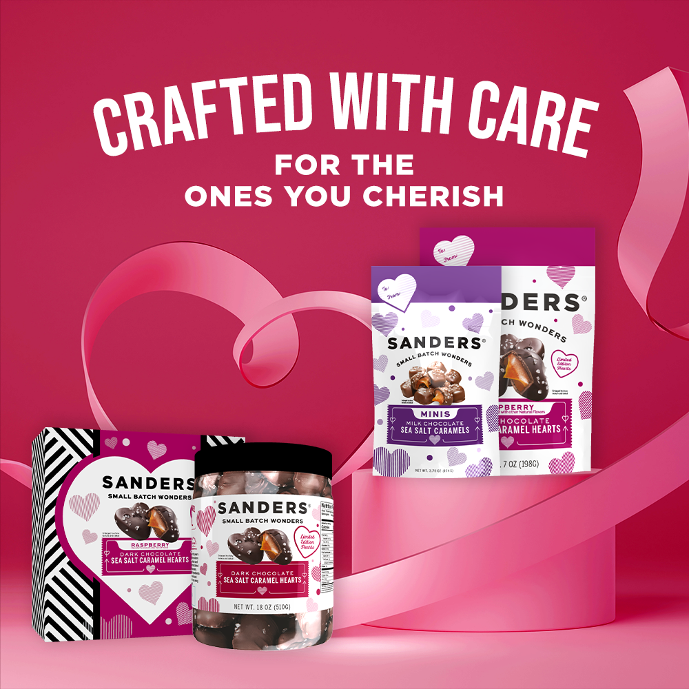 Milk Chocolate Sea Salt Caramel Valentine's Day Minis