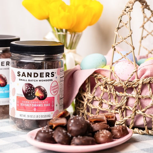 Dark Chocolate Sea Salt Caramel Easter Egg 18 oz. Tub