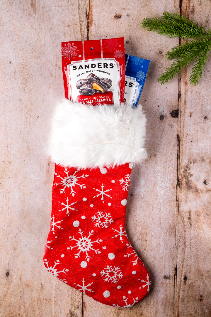 Dark Chocolate Sea Salt Caramels Holiday 7 oz. pouch