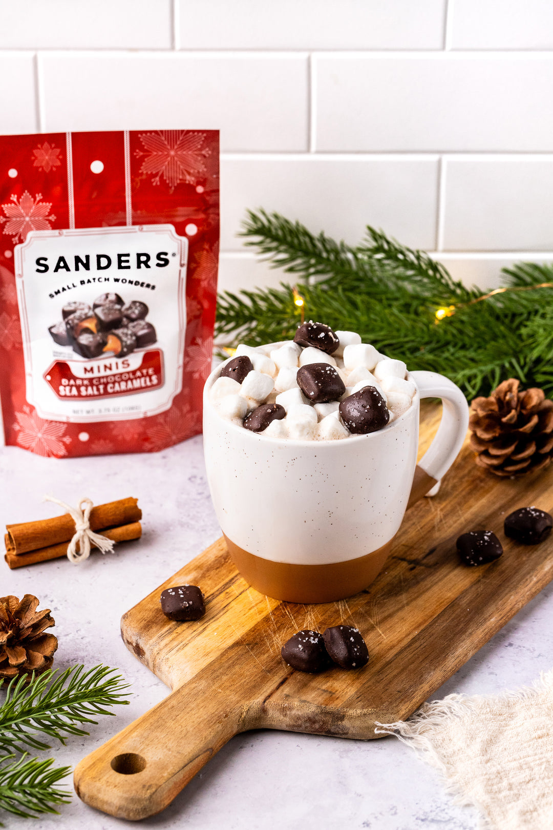 Dark Chocolate Sea Salt Caramel Holiday Minis