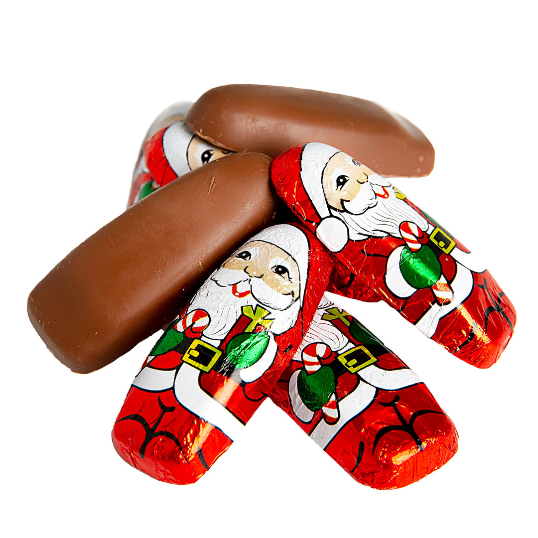 Milk Chocolate Mini Santas Pile