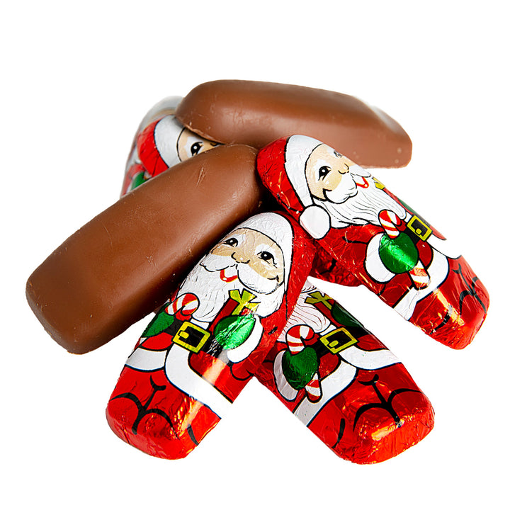 Milk Chocolate Mini Santas Pile