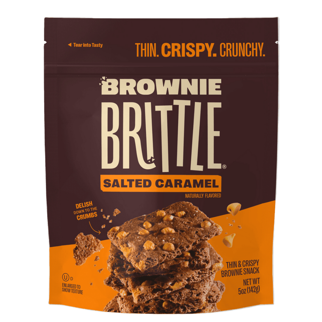 package of Salted Caramel Brownie Brittle