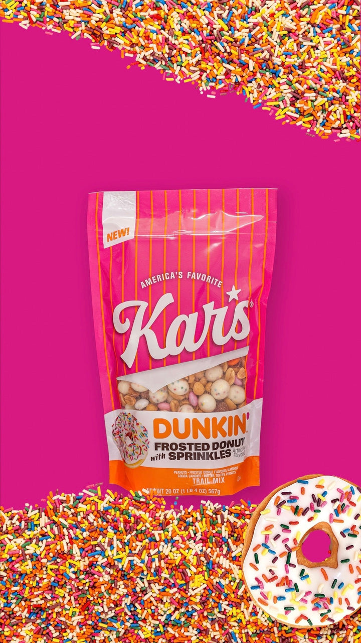 Kar's Nuts - DUNKIN'™ Frosted Donut with Sprinkles 2 oz