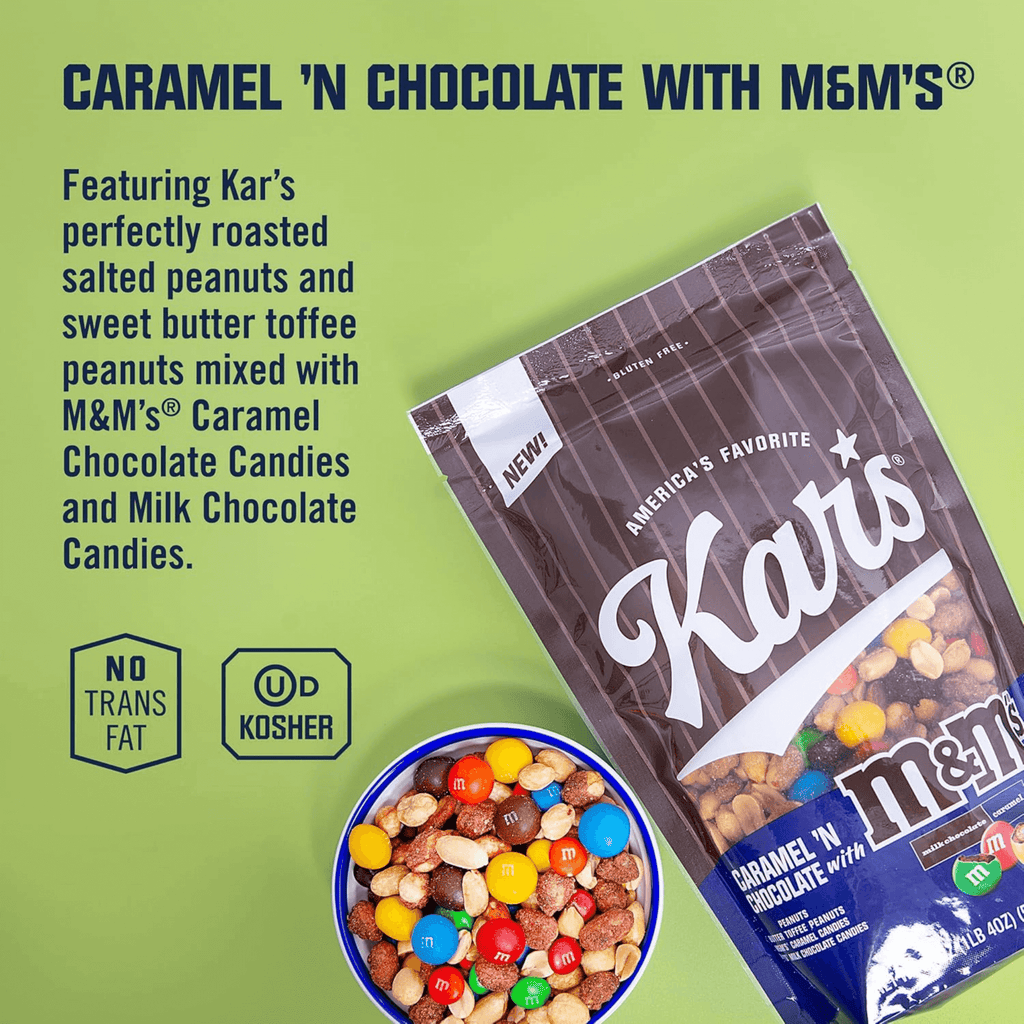 2 oz Caramel 'N Chocolate with M&M'S® | Official Kar's Nuts