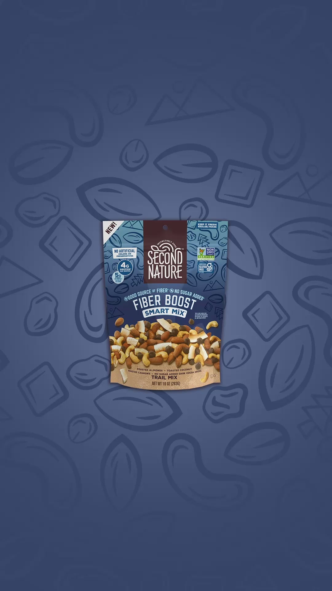 Second Nature Snacks - Fiber Boost Smart Mix - 10oz
