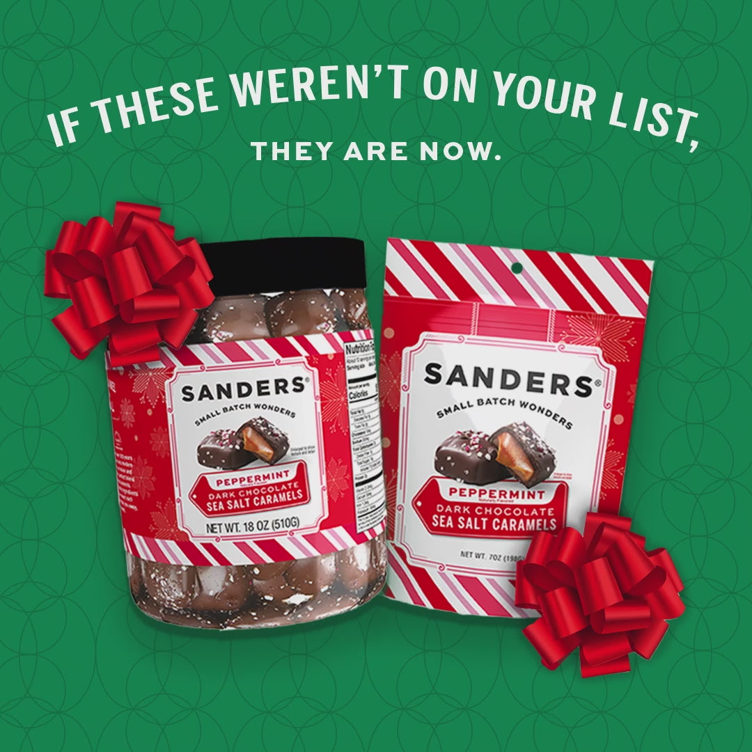 Dark Chocolate Peppermint Sea Salt Caramel Holiday Tub