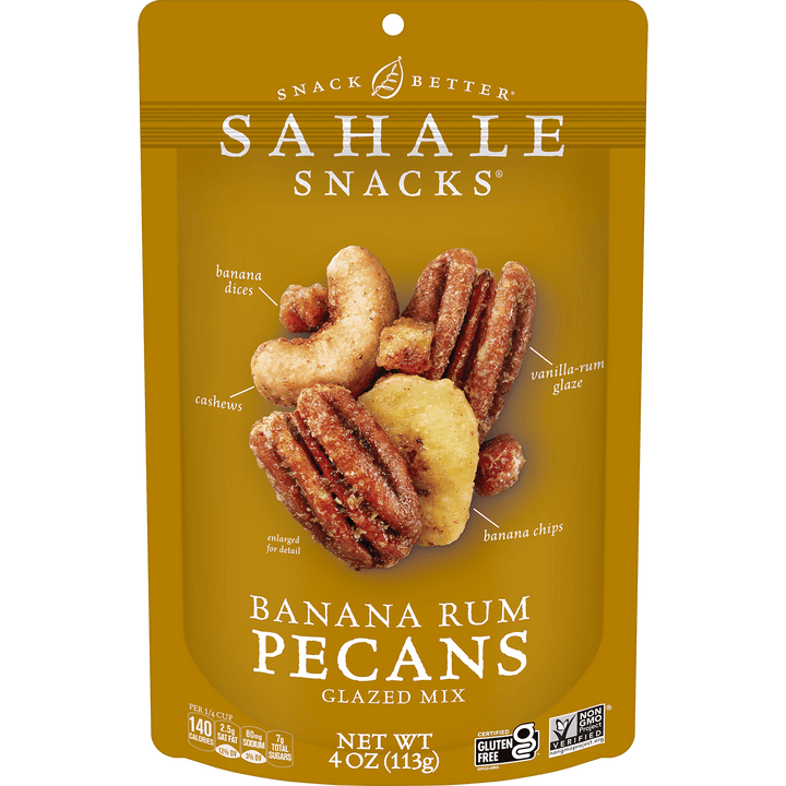 Banana Rum Pecans Glazed Mix Nut Blend