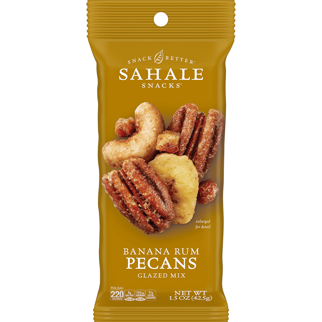 Banana Rum Pecans Glazed Mix Nut Blend