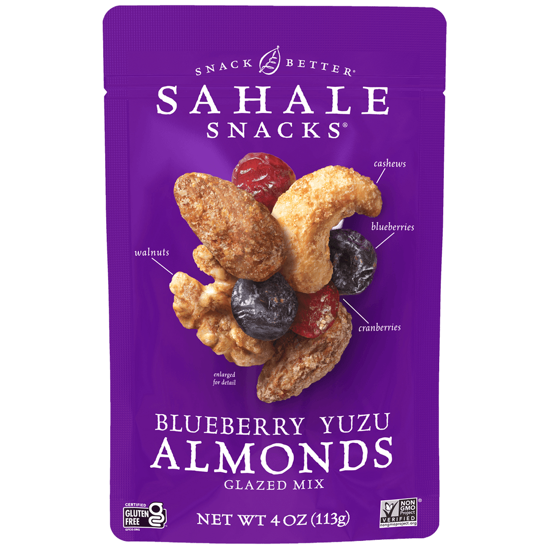 Sahale Snacks Blueberry Yuzu Almonds Glazed Mix packaging 