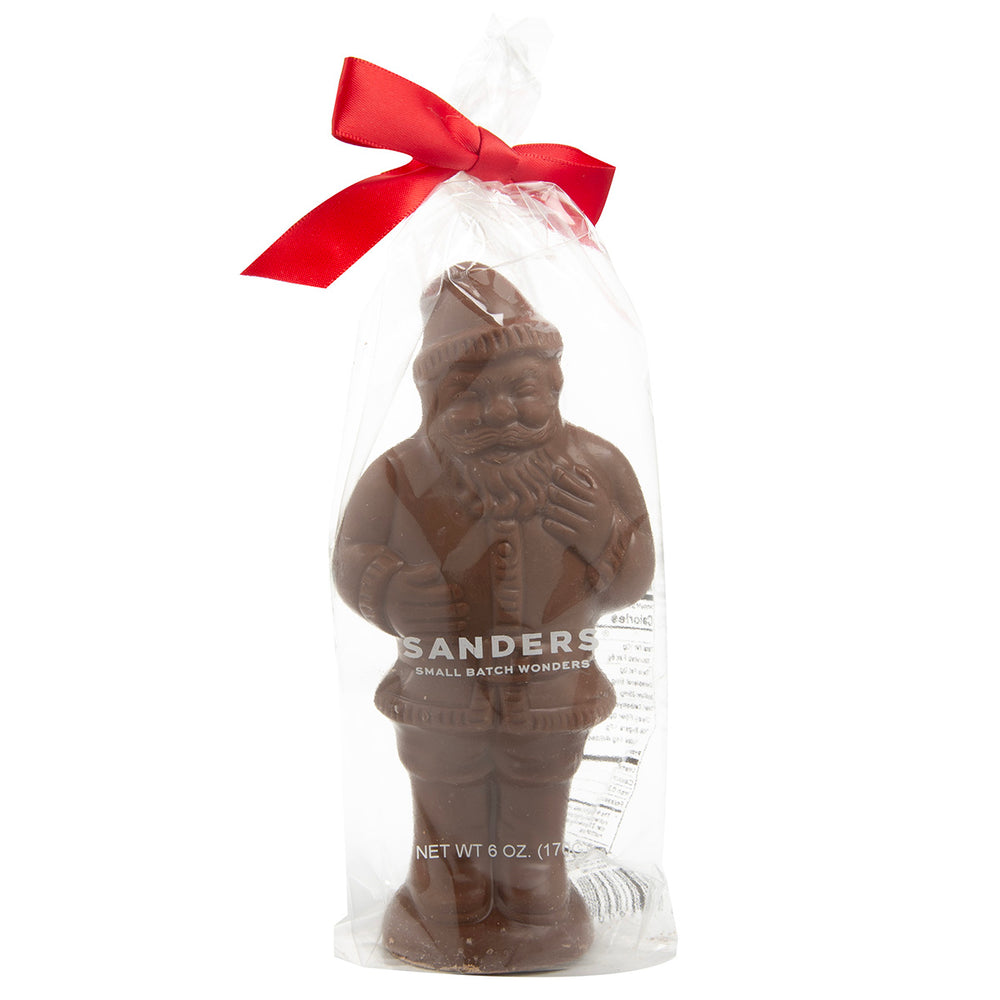 Milk Chocolate Santa in a bag front packaging