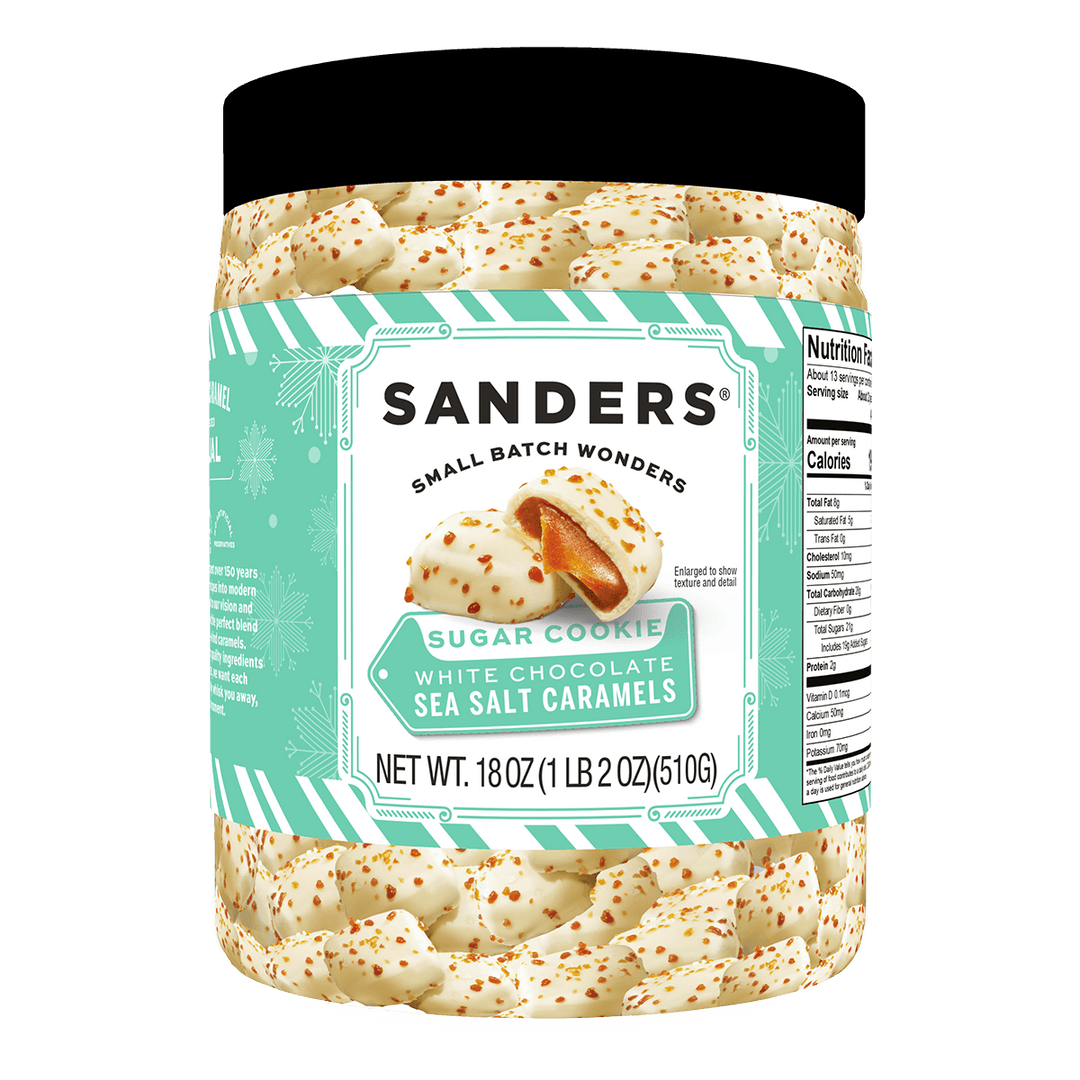White Chocolate Sugar Cookie Sea Salt Caramel Tub 18oz