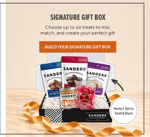 Signature gift box. Choose up to six treats to mix, match and create your perfect gift. Build your signature gift box. Perfect gift to send and share.
