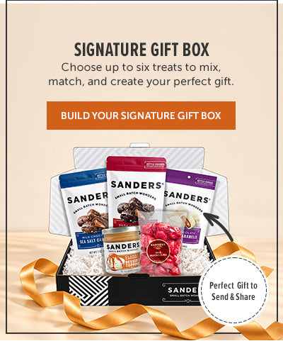 Signature gift box. Choose up to six treats to mix, match and create your perfect gift. Build your signature gift box. Perfect gift to send and share.