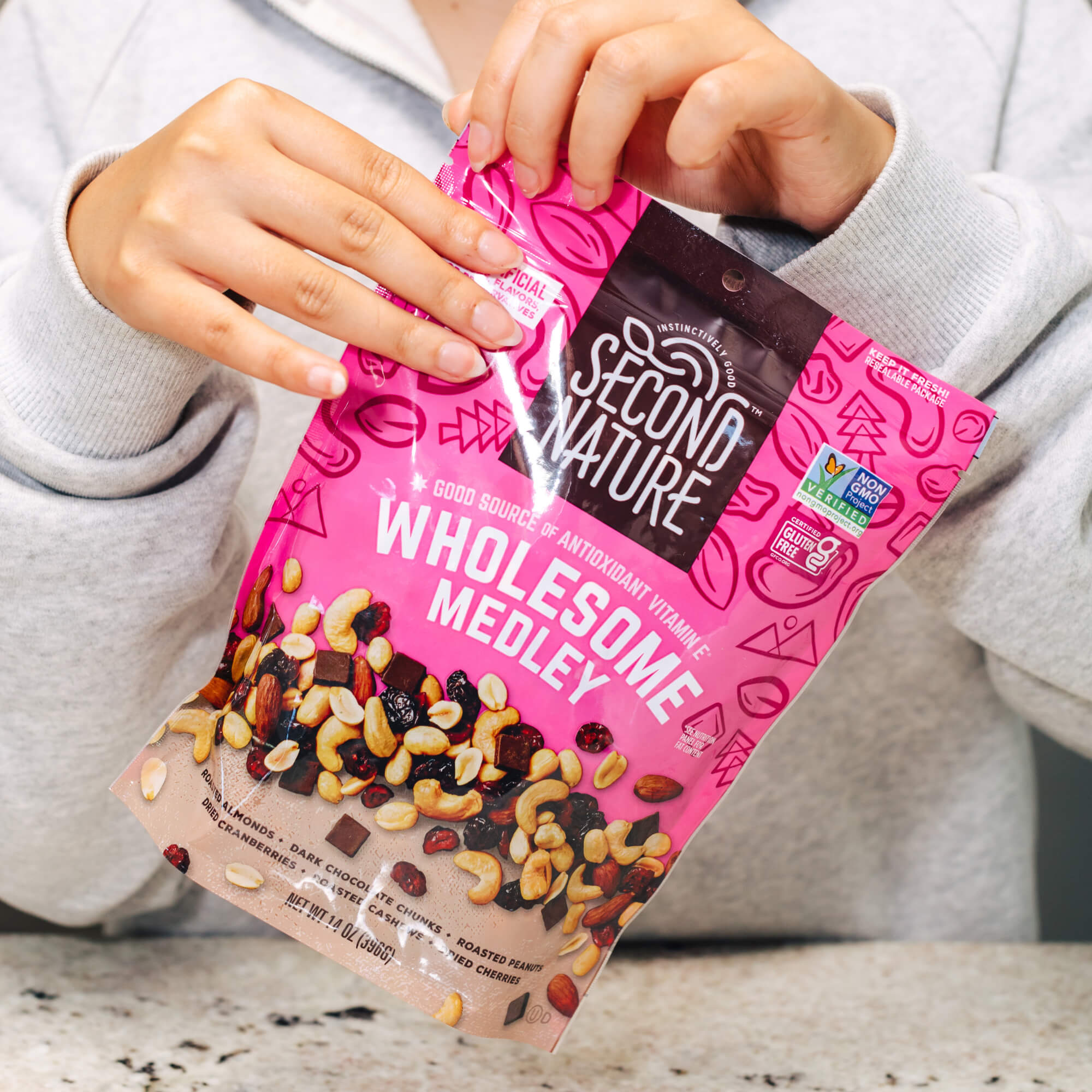 Wholesome Medley Trail Mix - 5 oz. | Second Nature Snacks – Second