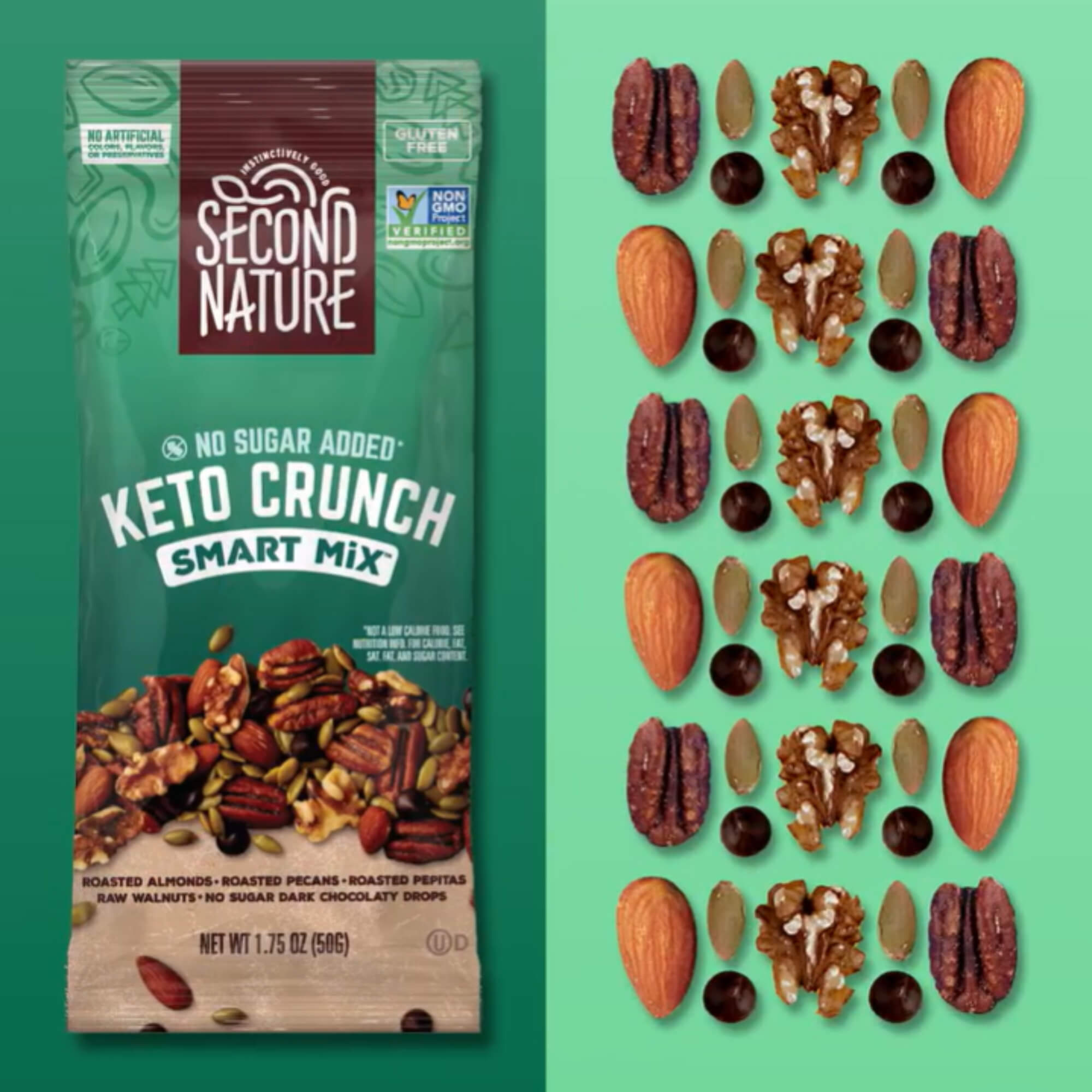 12ct Keto Crunch Smart Nut Mix | Second Nature Snacks – Second