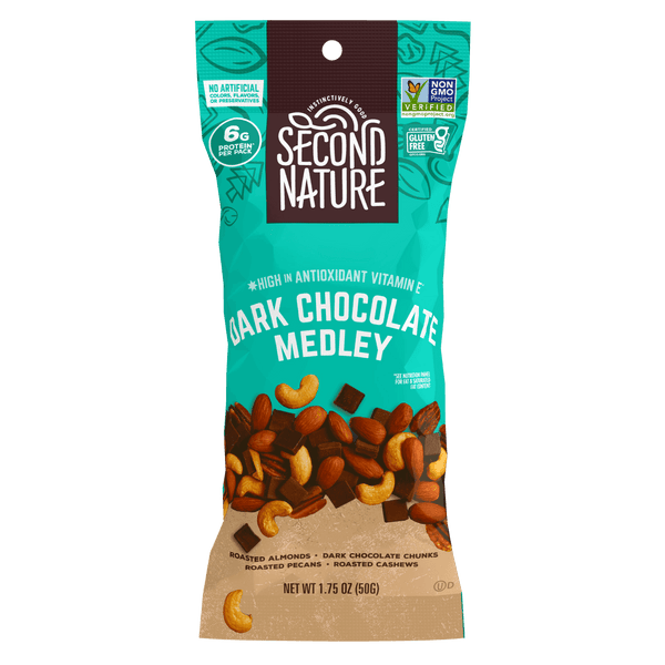 12ct Dark Chocolate Nut Medley | Second Nature Snacks – Second