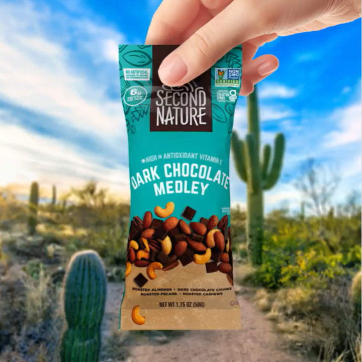 Dark Chocolate Medley - 12 ct. 1.75 oz. with cactus at the background