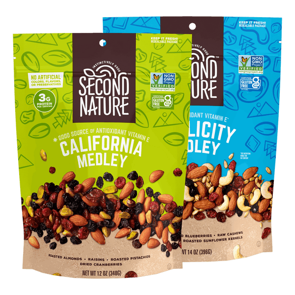 MOMOAZARE GRACE PACT(S) 21 4号２個 Basics Fruit & Nut Duo Variety Pack| Second Nature Snacks – Second