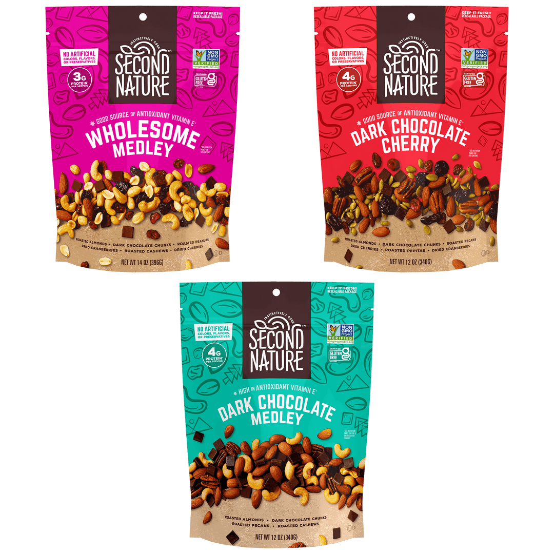 Second Nature Snacks - Dark Chocolate Trio