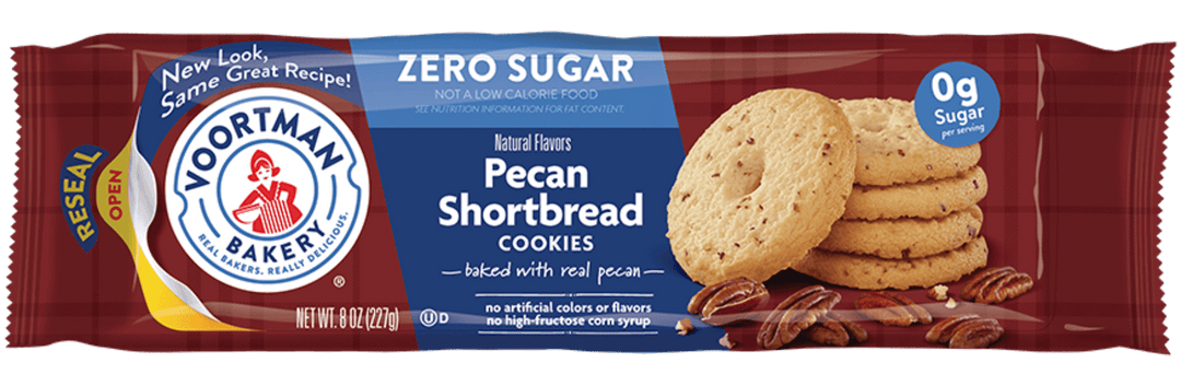 Zero Sugar Pecan Shortbread Cookies