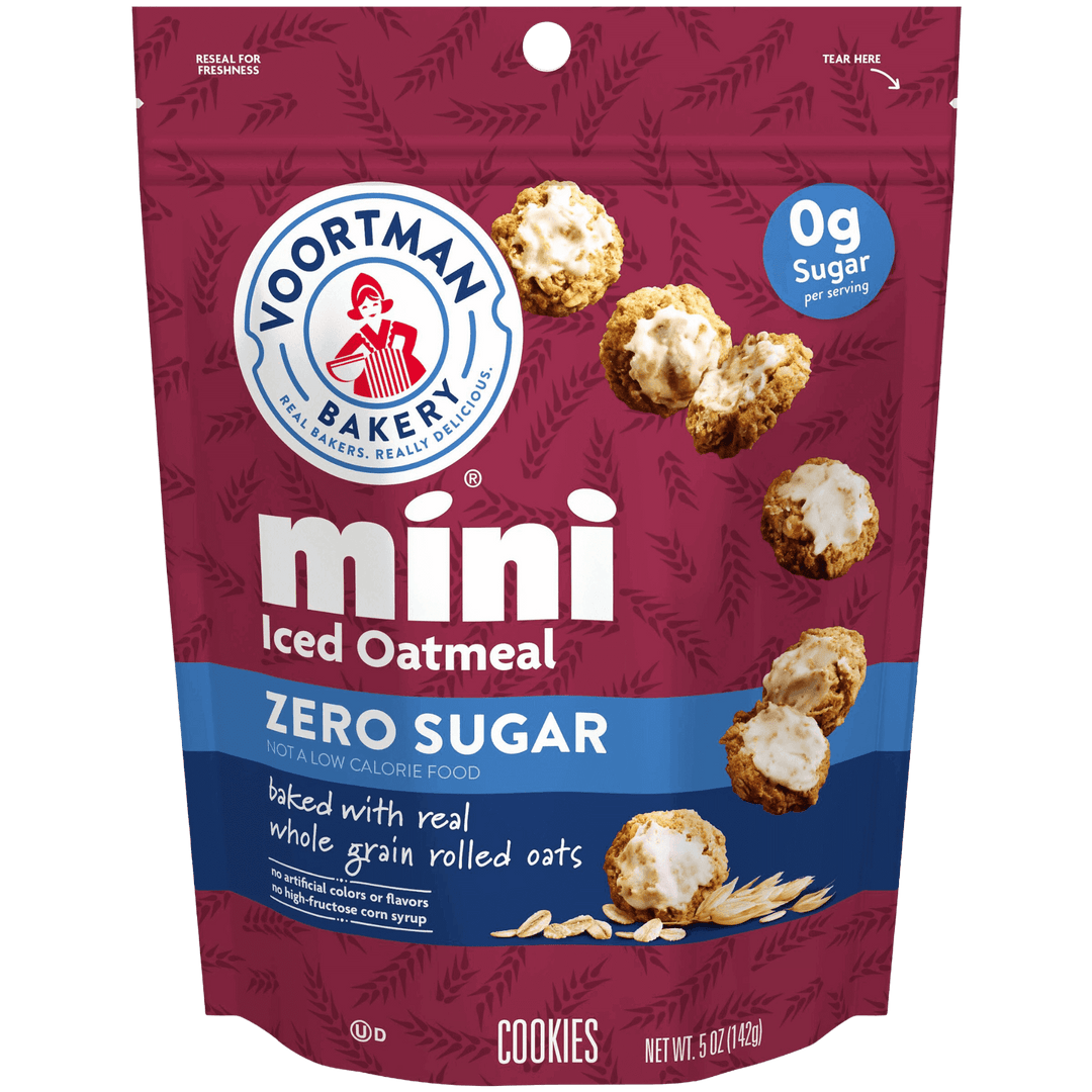 Zero Sugar Mini Iced Oatmeal Cookies