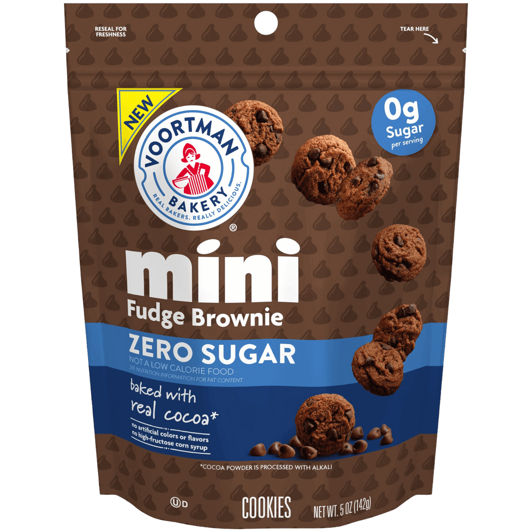 Zero Sugar Mini Fudge Brownie Cookies