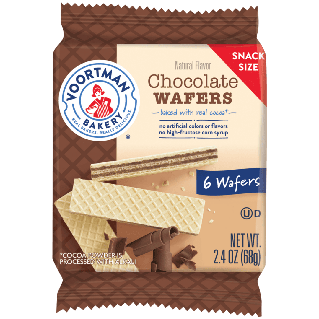 Snack Size Chocolate Wafers Packaging