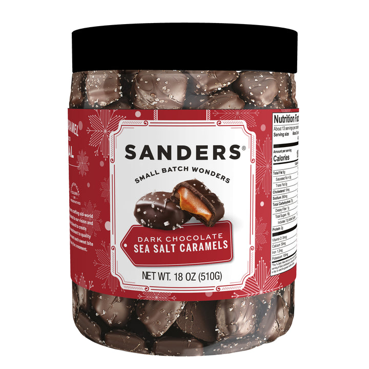 Dark Chocolate Sea Salt Caramel Holiday Tub