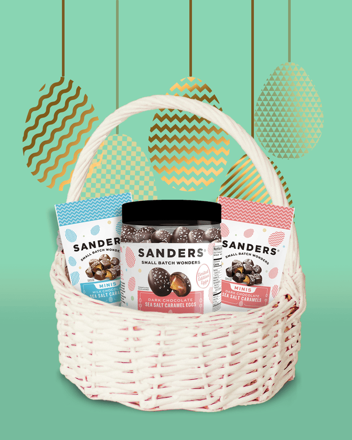 Dark Chocolate Sea Salt Caramels Easter Minis