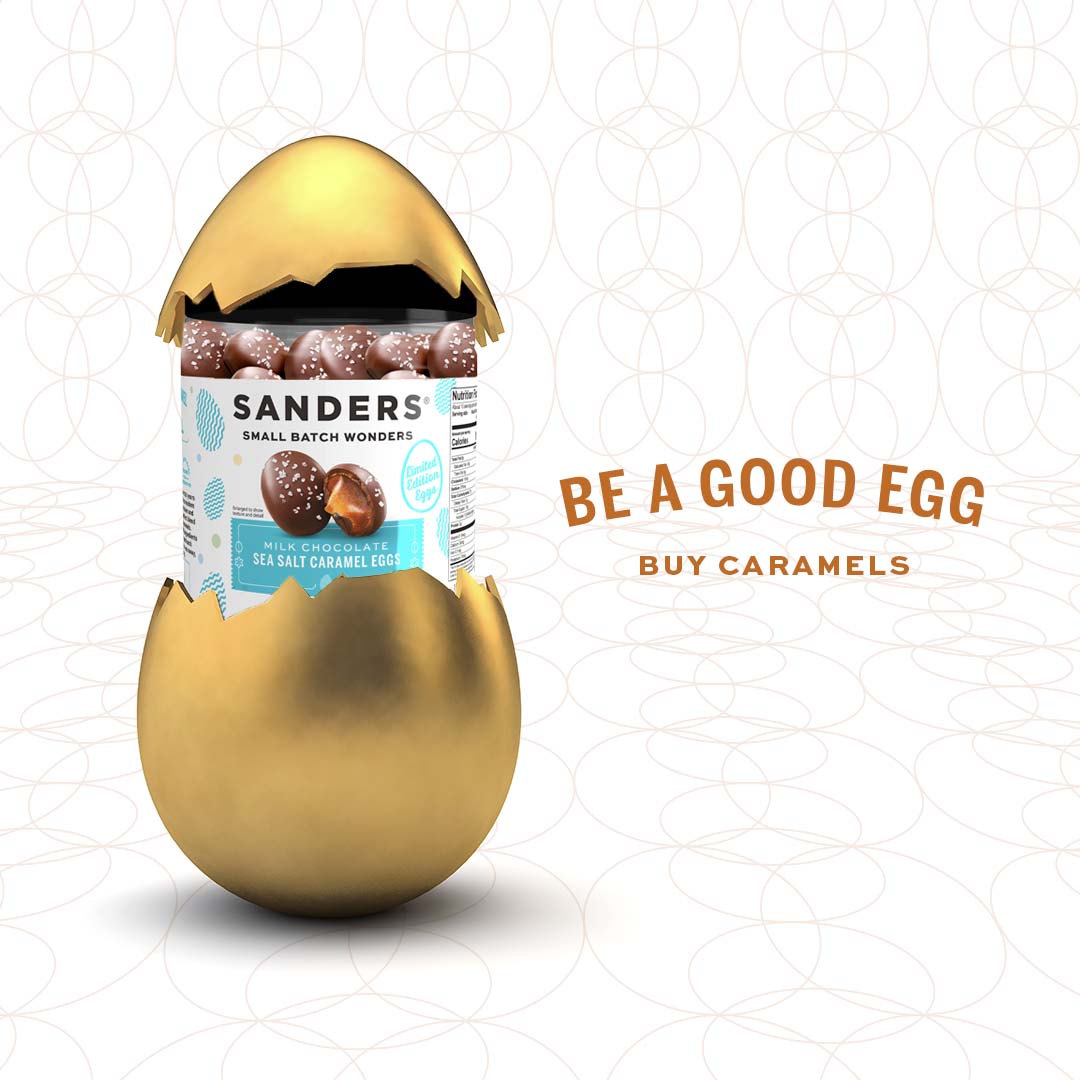 Milk Chocolate Sea Salt Caramel Easter Egg 18 oz. Tub